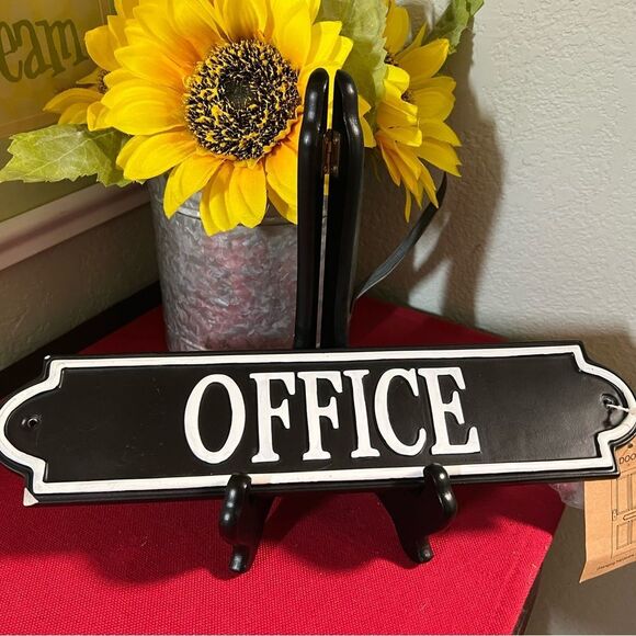 NWT Black and White Office Sign #YC - Picture 6 of 7